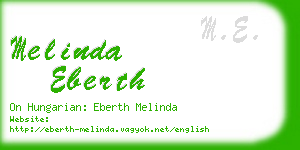 melinda eberth business card